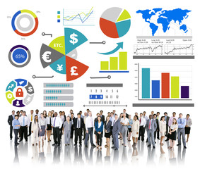 Obraz premium Financial Business Economy Exchange Accounting Banking Concept