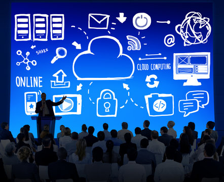 Business People Cloud Computing Seminar Conference Concept
