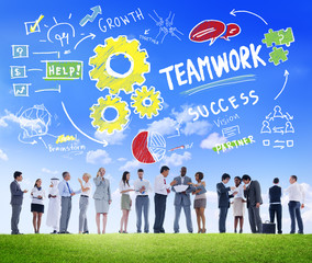 Teamwork Together Collaboration Business Communication Concept