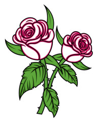 Valentine Roses Vector