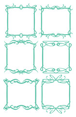 Green decorative border design