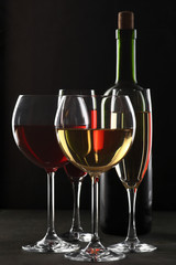 Red and white wine