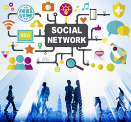 Social Network Internet Online Society Connecting Concept