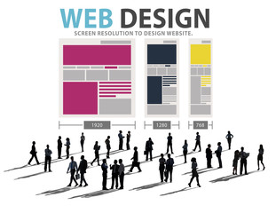 Web Design Network Website Ideas Media Information Concept