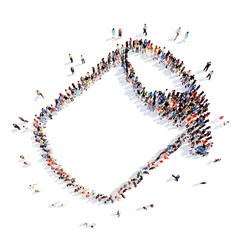 people in the form of cans.