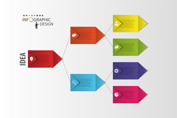 Infographics. Diagram. Process chart module. Vector