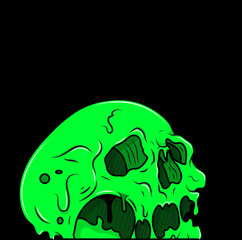 Halloween Skull Painting