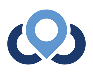 CCloud Pin Map Logo