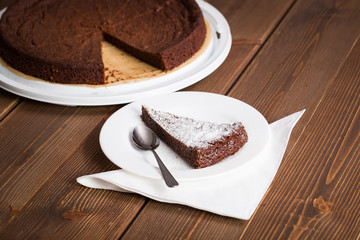 Homemade chocolate blackout cake
