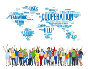 Coorperation Business Coworker Planning Teamwork Concept