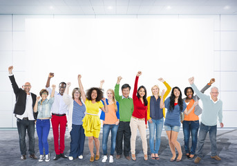 Fototapeta premium Celebration Community Cheerful Happiness Success Concept