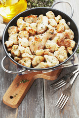 Roasted cauliflower with chicken