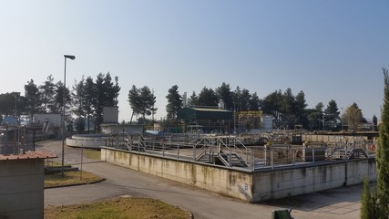 Fototapeta na wymiar Depuratore acqua industriale