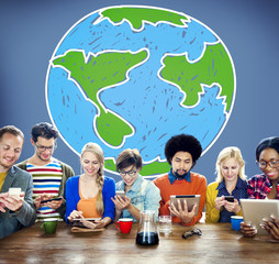 Global Networking Communication Economy Worldwide Concept