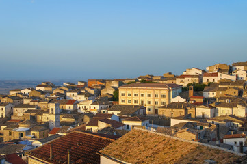 Naklejka premium Panoramic view of Bovino. Puglia. Italy.