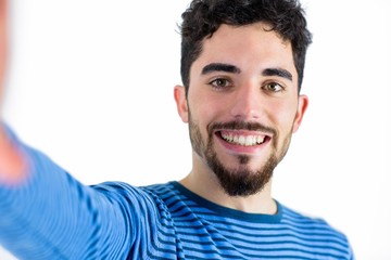 Fototapeta premium Casual man taking a selfie
