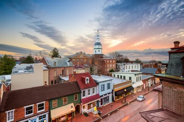 Foto auf Acrylglas Skyline von Annapolis, Maryland, USA © SeanPavonePhoto