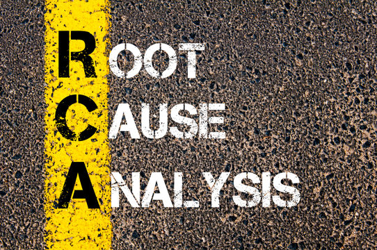 Acronym RCA - Root Cause Analysis