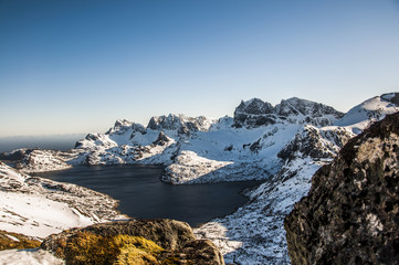 Markan Gipfel Lofoten Aussicht