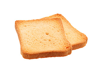 Two toasted bread slice