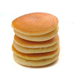 Pancake isolated on white background