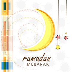 Greeting or invitation card for Ramadan Kareem celebration.