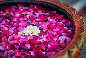 Selbstklebende Fototapete Indien Blumen im SPA