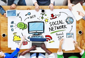 Social Network Social Media Meeting Communication Concept