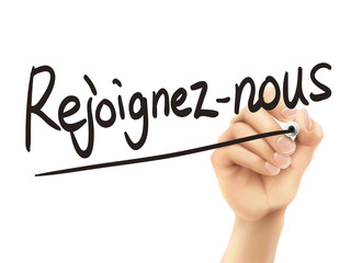 French words for Join us