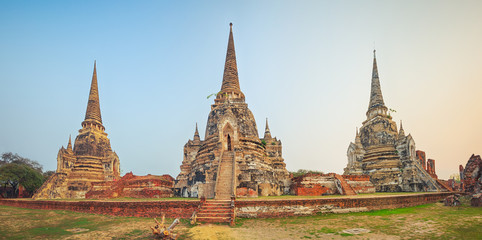 Fototapeta premium Wat Phra Si Sanphet. Panorama