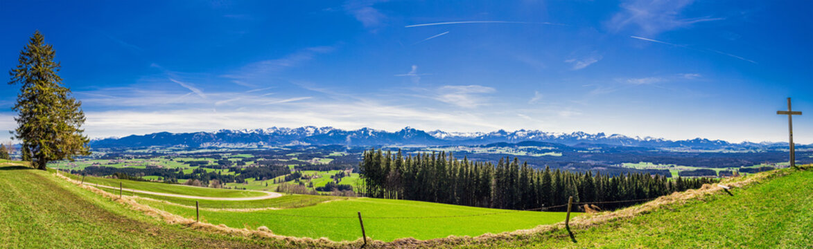 Bergpanorama in Bayern (Allg&auml;u)