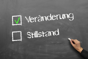 Fototapeta premium Veränderung