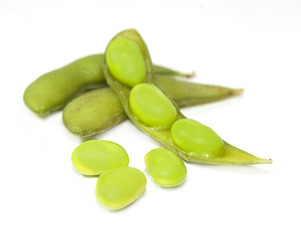 edamame nibbles, boiled green soy beans