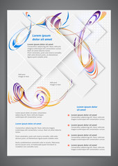 Abstract colored flyer