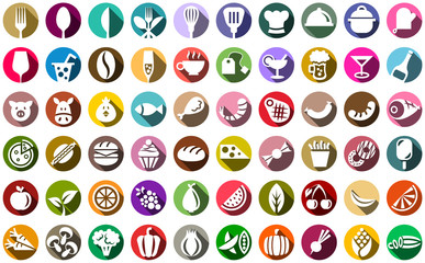 Essen und Trinken Vektor Icons