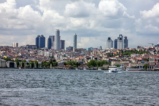 Sea front of Istanbul, Turkey.