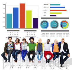 Ethnicity Casual People Strategy Ideas Teamwork Support Concept