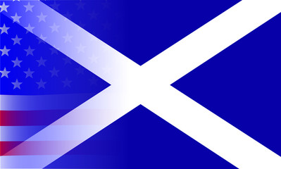 Scottish Flag Stars and Stripes