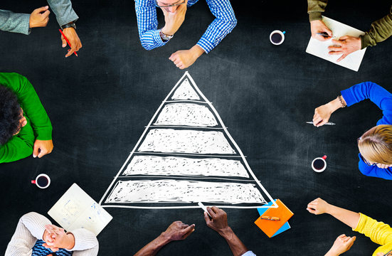 Pyramid Top Leadership Development Promotion Concept