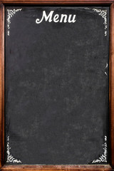 Chalkboard menu