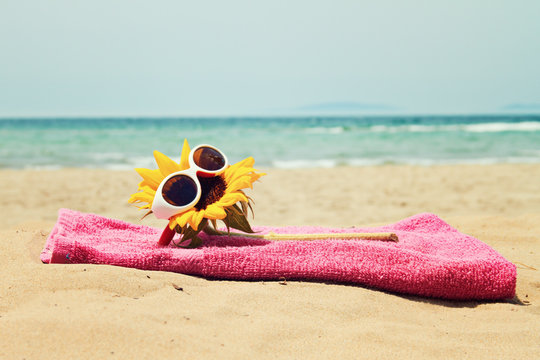 greeting card background - summer holidays