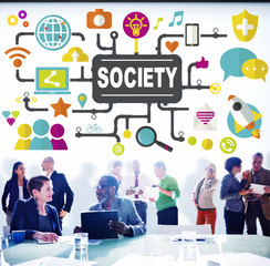 Society Community Global Togetherness Connecting Internet