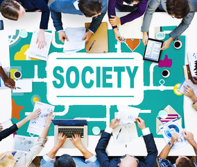 Society Community Global Togetherness Connecting Concept