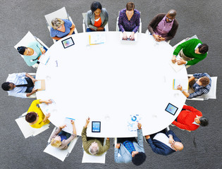 Group of People Business Meeting Brainstorming Concept