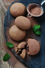 Homemade cookie with chocolate