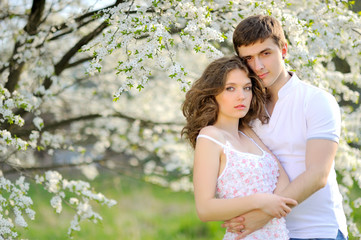 Fototapeta premium beautiful Couple in love on summer