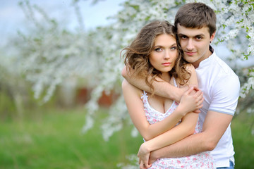 Fototapeta premium beautiful Couple in love on summer