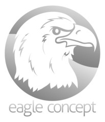 Eagle head circle design