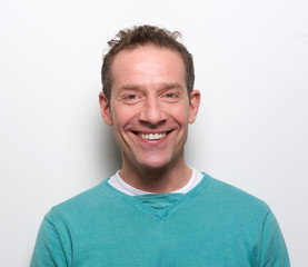 Fototapeta premium Happy middle aged man smiling