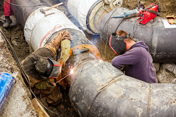 Welders at work